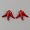 Spray Painted Alloy Pendants, Pepper, Red, 16.5x18.5x4.5mm, Hole: 1.4mm