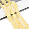 Natural White Jade Beads Strands, Triangle, Dyed, Light Khaki, 13~20x10~14x6.5~10mm, Hole: 1~1.2mm, about 21~23pcs/strand, 14.37~15.16 inch(36.5~38.5cm)
