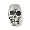 304 Stainless Steel European Beads, Large Hole Beads, Skull, Antique Silver, 16x10x11mm, Hole: 4mm