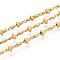 304 Stainless Steel Lumachina Chains, with Disc, Soldered, with Spool, Ion Plating(IP), Real 18K Gold Plated, 12.5x4mm, about 32.81 Feet(10m)/Roll