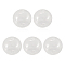 Handmade Two Holes Blown Glass Globe Beads, Round, Clear, 40mm, Hole: 2mm