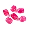 Acrylic Bead, Imitation Jade, Rectangle, Fuchsia, 13x11x8mm, Hole: 1.5mm