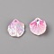 Plastic Beads, Petaline, Hot Pink, 18x15x3mm, Hole: 2mm