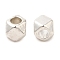 Alloy Spacer Beads, Screw Nut, Silver, 3.5x2.5mm, Hole: 1mm
