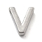 304 Stainless Steel Charms, Letter Charm, Letter V, 9.5x8.5x3mm, Hole: 1.6mm