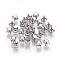 Non-Tarnish 316 Surgical Stainless Steel Sew on Prong Settings, Claw Settings for Pointed Back Rhinestone, Prong Settings, Round, Stainless Steel Color, 4x3.8mm, Hole: 0.8mm, Tray: 4mm