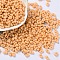 Opaque Acrylic Beads, Peanut, Orange, 6.5x4x3mm, Hole: 1.4mm, about 4766pcs/241g