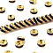 Brass Rhinestone Spacer Beads, Grade A, Straight Flange, Golden Metal Color, Rondelle, Sapphire, 6x3mm, Hole: 1mm