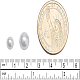 Pandahall 1 caja de perlas de vidrio teñidas ambientales perlas redondas perlas de vidrio beige para hacer joyas de 6 mm HY-BC0001-6mm-RB011-6