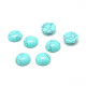 Dyed Synthetic Turquoise Gemstone Cabochons G-T020-6mm-05-1