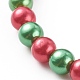 Bracelets à breloques extensibles thème noël pour enfants BJEW-JB06170-4