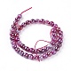 Chapelets de perles en agate à rayures naturelles/agates à bandes G-E537-01A-01-2