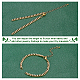 Nbeads 8pcs fabrication de bracelet de chaîne gourmette en laiton bicolore fait à la main KK-NB0002-63-4