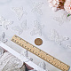 Accessori per ornamenti per cucire in pizzo di poliestere a forma di farfalla DIY-WH0401-39A-3
