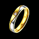 Los anillos de dedo de circonio cúbico de acero de titanio para las mujeres RJEW-BB16361-6G-2