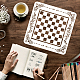 FINGERINSPIRE Modern Checkerboard Template 30x30cm Painting Chess Checkers Lined Gameboard Family Game Home Decor Gift Best Vinyl Large Stencils for Painting on Wood DIY-WH0172-562-3