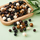 Крашеные бусины из натурального дерева cheriswelry WOOD-CW0001-01-LF-7