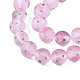 Chapelets de perles vernissées mates manuelles LAMP-N021-39A-3