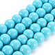 Chapelets de perles en verre peintes X-DGLA-S071-8mm-43-1