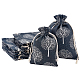 Pandahall elite 20pcs 2 pochettes d'emballage en tissu de taille sacs à cordon sacs d'épicerie réutilisables sac à main de voyage de bonbons pour la fête de mariage de bonbons faveurs de la Saint-Valentin rectangle avec arbre de vie ABAG-PH0002-36-1