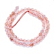 Rouge naturel quartz brins de perles G-K310-C11-6mm-2