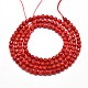 Natural Coral Round Beads Strands CORA-N0003-41-2