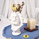 Statua in stile romano greco vaso di fiori fioriera testa greca in resina fioriera succulenta vaso pennelli per trucco contenitore portapenne per la decorazione dell'ufficio a casa (165 * 110 mm) JX094A-6