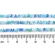 Brins de perles de verre de galvanoplastie de couleur dégradée X-GLAA-E042-05-B07-5