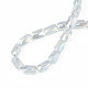 Chapelets de perles en verre électroplaqué EGLA-N002-25-E03-4