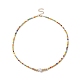 Colliers de perles de rocaille en verre et de perles d'imitation en plastique pour femmes NJEW-JN04211-1