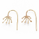 Brass Earring Hooks KK-N231-06-NF-1