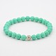Bracelets de perles rondes élastiques pour femmes élégantes BJEW-M019-02F-1
