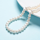 Fili di perle di perle d'acqua dolce coltivate naturali PEAR-L001-B-13-5