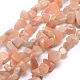 Chapelets de perles de sunstone naturelle naturelles G-K220-19A-1