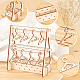 Вешалка для одежды съемные деревянные сережки дисплеи EDIS-WH0029-26-5
