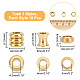 Unicraftale 30 pièces 3 styles perles européennes perles de colonne en acier inoxydable 4~5mm perles d'espacement à grand trou perles en métal doré pour la fabrication de bijoux de bracelet de collier à faire soi-même STAS-UN0039-78-2
