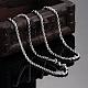 Unisex 316L Stainless Steel Rope Chain Necklaces NJEW-BB02014-22-4