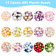 Pandahall elite 15 colores perlas de plástico abs KY-PH0001-54-6
