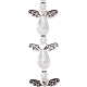 Ангел фея форма гальваника прозрачные стеклянные бусины нити AJEW-JB01181-01-1