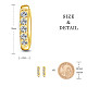 Серьги-кольца Shegrace 925 из стерлингового серебра JE893C-02-2