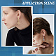 UNICRAFTALE 32pcs 4 Colors Stainless Steel Clip-on Earring Non-Pierced Earring 15mm Metal Huggie Fake Ear for DIY Earring Jewelry Making FIND-UN0001-33-6