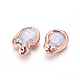 Perlas barrocas naturales perlas cultivadas de agua dulce PEAR-F011-29RG-2