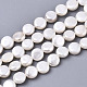 Eau douce naturelle de coquillage perles brins X-SHEL-N026-50B-01-1