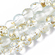 Frosted Spray Painted Glass Beads Strands X-GLAA-N035-03A-C09