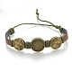 Bracelet en cuir d'imitation faire MAK-R023-05-3