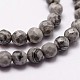 Natural Map Stone/Picasso Stone/Picasso Jasper Beads Strands G-G736-20-4mm-3