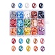 Cabochons manuels en porcelaine plaquée de 15 couleurs PORC-JP0001-05-13x18mm-1