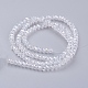 Electroplate Glass Beads Strands EGLA-R048-3mm-01-2
