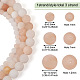 Yilisi 3 brins 3 brins de perles d'aventurine rose naturel style G-YS0001-13-3
