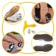 Gorgecraft 51 pz 2 stili scarpe da pista accessori fai da te DIY-GF0005-13B-5